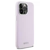 Apple iPhone 15 Pro Max DKNY dėklas Liquid Silicone Small Metal Logo MagSafe (DKHMP15XSMCHLP) rožinės spalvos