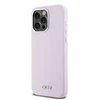 Apple iPhone 15 Pro Max DKNY dėklas Liquid Silicone Small Metal Logo MagSafe (DKHMP15XSMCHLP) rožinės spalvos