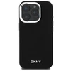 Apple iPhone 16 Pro DKNY Plain Sidabrinis Logo MagSafe (DKHMP16LPSCMCLK) dėklas telefonui juodos spalvos