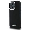 Apple iPhone 16 Pro DKNY Plain Sidabrinis Logo MagSafe (DKHMP16LPSCMCLK) dėklas telefonui juodos spalvos