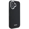 Apple iPhone 16 DKNY Plain Sidabrinis Logo MagSafe (DKHMP16SPSCMCLK) dėklas telefonui juodos spalvos