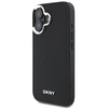 Apple iPhone 16 DKNY Plain Sidabrinis Logo MagSafe (DKHMP16SPSCMCLK) dėklas telefonui juodos spalvos