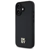 DKNY DKHMP16SPSHRPSK Apple iPhone 16 6.1" dėklas telefonui juodos spalvos Repeat Pattern Stack Logo MagSafe