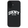 DKNY DKHMP16SSNYACH Apple iPhone 16 6.1" dėklas telefonui juodos spalvos Silikoninis Printed Logo MagSafe