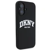DKNY DKHMP16SSNYACH Apple iPhone 16 6.1" dėklas telefonui juodos spalvos Silikoninis Printed Logo MagSafe