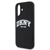 DKNY Liquid Silicone Arch Logo MagSafe Apple iPhone 16 Plus dėklas telefonui juodos spalvos