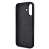 DKNY Liquid Silicone Arch Logo MagSafe Apple iPhone 16 Plus dėklas telefonui juodos spalvos