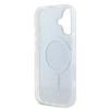 DKNY PC/TPU Repeat Pattern Tonal Stripe Magsafe Apple iPhone 16 dėklas telefonui juodos spalvos