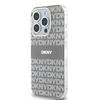 DKNY PC/TPU Repeat Pattern Tonal Stripe Magsafe dėklas telefonui Apple iPhone 14 Pro Max rusvai gelsvas
