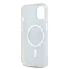 DKNY PC/TPU Repeat Pattern Tonal Stripe Magsafe dėklas telefonui Apple iPhone 13 juodos spalvos