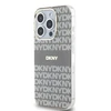 DKNY PC/TPU Repeat Pattern Tonal Stripe Magsafe dėklas telefonui Apple iPhone 14 Pro rusvai gelsvas