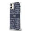 DKNY PC/TPU Repeat Pattern Tonal Stripe Magsafe dėklas telefonui Apple iPhone 11 mėlynos spalvos