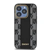 Apple iPhone 15 Pro Max DKNY Hardcase Leather Checkered Mono Pattern MagSafe (DKHMP15XPCPVSLK) dėklas telefonui juodos spalvos