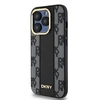 Apple iPhone 15 Pro Max DKNY Hardcase Leather Checkered Mono Pattern MagSafe (DKHMP15XPCPVSLK) dėklas telefonui juodos spalvos