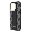 Apple iPhone 15 Pro Max DKNY Hardcase Leather Checkered Mono Pattern MagSafe (DKHMP15XPCPVSLK) dėklas telefonui juodos spalvos