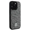 Dėklas DKNY PU odinis Crosswalk Pattern Magsafe Apple iPhone 16 Pro Ivory
