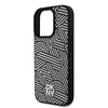 Dėklas DKNY PU odinis Crosswalk Pattern Magsafe Apple iPhone 16 Pro Ivory