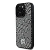 Dėklas DKNY PU odinis Crosswalk Pattern Magsafe Apple iPhone 16 Pro Ivory