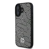 Dėklas DKNY PU odinis Crosswalk Pattern Magsafe Apple iPhone 16 Ivory