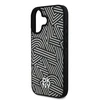Dėklas DKNY PU odinis Crosswalk Pattern Magsafe Apple iPhone 16 Ivory