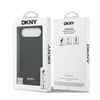 DKNY PU Leather Grid Pattern Magsafe dėklas skirtas Apple iPhone Air juodos spalvos