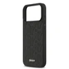 DKNY PU Leather Grid Pattern Magsafe dėklas skirtas Apple iPhone 17 Pro Max juodos spalvos