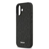 DKNY PU Leather Grid Pattern Magsafe dėklas skirtas Apple iPhone 17 juodos spalvos