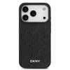 DKNY PU Leather Grid Pattern Magsafe dėklas skirtas Apple iPhone 17 Pro juodos spalvos