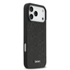 DKNY PU Leather Grid Pattern Magsafe dėklas skirtas Apple iPhone 17 Pro Max juodos spalvos