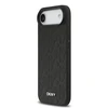 DKNY PU Leather Grid Pattern Magsafe dėklas skirtas Apple iPhone Air juodos spalvos