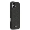 DKNY PU Leather Grid Pattern Magsafe dėklas skirtas Apple iPhone 17 juodos spalvos