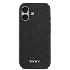 DKNY PU Leather Grid Pattern Magsafe dėklas skirtas Apple iPhone 17 juodos spalvos