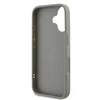 DKNY PU Leather Quilted Stack Logo Apple iPhone 16 Plus dėklas telefonui pilkos spalvos