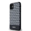 DKNY PU Leather Repeat Pattern Bottom Stripe MagSafe dėklas telefonui Apple iPhone 11 juodos spalvos