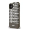 DKNY PU Leather Repeat Pattern Bottom Stripe MagSafe dėklas telefonui Apple iPhone 11 rudos spalvos