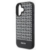 DKNY PU Leather Repeat Pattern Bottom Stripe MagSafe Apple iPhone 16 Plus dėklas telefonui juodos spalvos