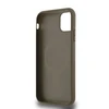 DKNY PU Leather Repeat Pattern Bottom Stripe MagSafe dėklas telefonui Apple iPhone 11 rudos spalvos