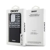 DKNY PU Leather Repeat Pattern Card Pocket dėklas telefonui Apple iPhone 15 Pro Max juodos spalvos