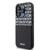 DKNY PU Leather Repeat Pattern Card Pocket dėklas telefonui Apple iPhone 15 Pro juodos spalvos
