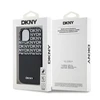DKNY PU Leather Repeat Pattern Card Pocket dėklas telefonui Apple iPhone 15 juodos spalvos