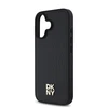 DKNY PU Leather Repeat Pattern Stack Logo MagSafe Apple iPhone 16 Plus dėklas telefonui juodos spalvos