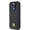 Apple iPhone 14 Pro DKNY odinis dėklas Pattern Metal Logo MagSafe (DKHMP14LPSHRPSK) juodos spalvos
