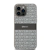 Apple iPhone 14 Pro DKNY dėklas odinis Mono Stripe & Metal Logo (DKHCP14LPRTHSLE) beige