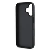 DKNY PU Leather Repeat Pattern Tonal Stripe Apple iPhone 16 Plus dėklas telefonui juodos spalvos
