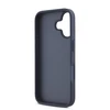 DKNY PU Leather Repeat Pattern Tonal Stripe Apple iPhone 16 dėklas telefonui mėlynos spalvos