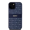 Apple iPhone 13 / 14 / 15 DKNY odinis dėklas Mono Stripe & Metal Logo (DKHCP15SPRTHSLB) mėlynos spalvos
