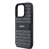 Apple iPhone 14 Pro Max DKNY odinis dėklas Mono Stripe & Metal Logo (DKHCP14XPRTHSLK) juodos spalvos