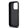 DKNY PU Leather Sidabrinis Metal Logo Magsafe dėklas telefonui Apple iPhone 14 Pro pilkos spalvos