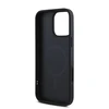 DKNY PU Leather Sidabrinis Metal Logo Magsafe Apple iPhone 16 Pro dėklas jūsų telefonui juodos spalvos