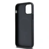 DKNY PU Leather Sidabrinis Metal Logo Magsafe dėklas telefonui Apple iPhone 12/12 Pro pilkos spalvos